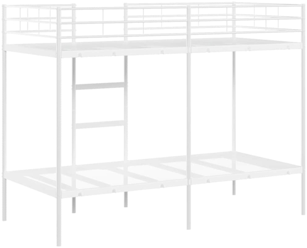 vidaXL Etagenbett ohne Matratze Weiß 100x190 cm Stahl 42000330 Bild 6