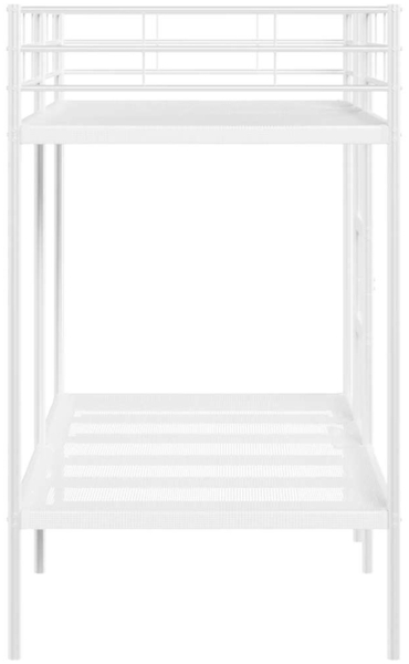 vidaXL Etagenbett ohne Matratze Weiß 100x190 cm Stahl 42000330 Bild 5