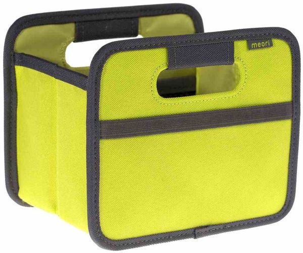 Meori Aufbewahrungsbox Klappbox Ordnungssystem Faltbox Mini 1,8 l Kiwi grün Uni