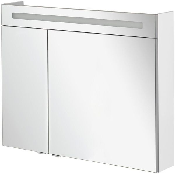 FACKELMANN B.CLEVER LED Spiegelschrank 90 cm breit, Weiß