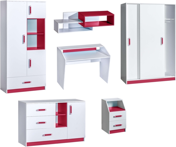 99rooms Taira III Kinderzimmer-Set Weiß Rosa Bild 2