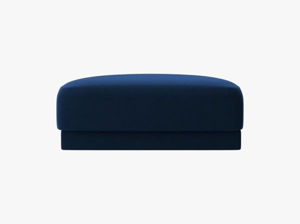 Micadoni Hocker Miley 1-Sitzer Samt Bluvel Königsblau