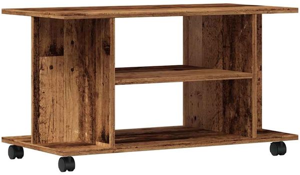 vidaXL TV-Regal mit Rollen Altholz-Optik 80x40x45 cm Holzwerkstoff 855790 Bild 6