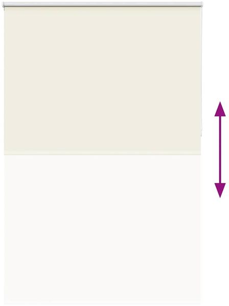 vidaXL Verdunkelungsrollo Cremeweiß 160x210cm Stoffbreite 156,6cm 4011712 Bild 9