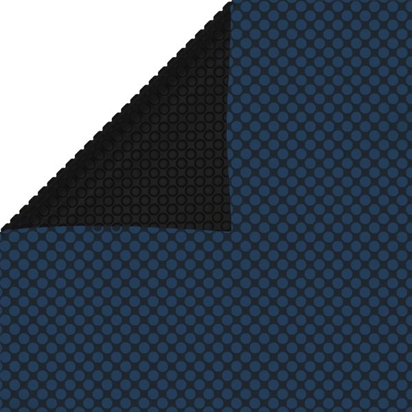 vidaXL Treibende Pool-Solarplane PE 1200x600 cm Schwarz und Blau 92994