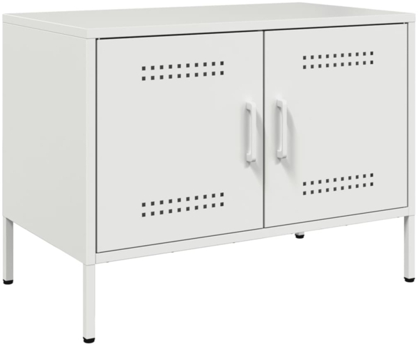 vidaXL TV-Schrank Weiß 68x39x50,5 cm Stahl 842944