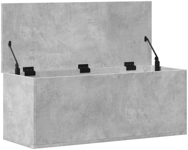 vidaXL Truhe Betongrau 90x35x35 cm Holzwerkstoff 840684 Bild 7
