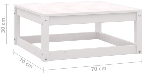 vidaXL 4-tlg. Garten-Lounge-Set mit Kissen Kiefer Massivholz 3076375 Bild 11