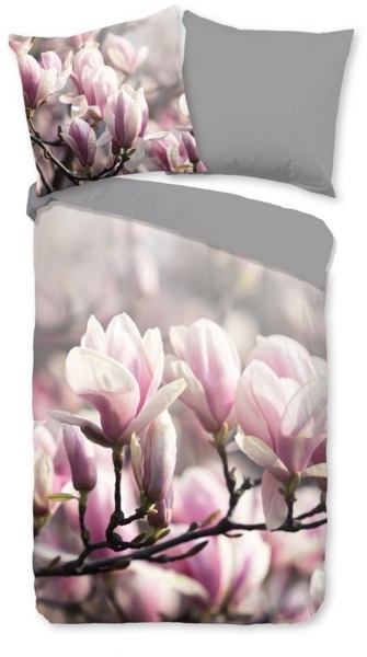 good morning Bettwäsche Baumwolle, Renforcé, 2 teilig, Magnolien, Ast, Blüten