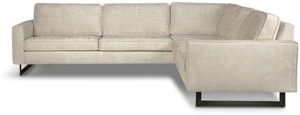 Home affaire Ecksofa Pinto, XXL, 250/290 cm, langer Schenkel, Ottomane, Cord, Chenille, Lederoptik, mit Keder, Metallfüße, Wellenunterfederung
