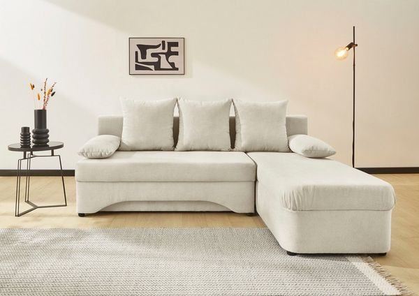 Jockenhöfer Gruppe Ecksofa L-Form, B: 191 cm, mit Bettfunktion & Bettkasten