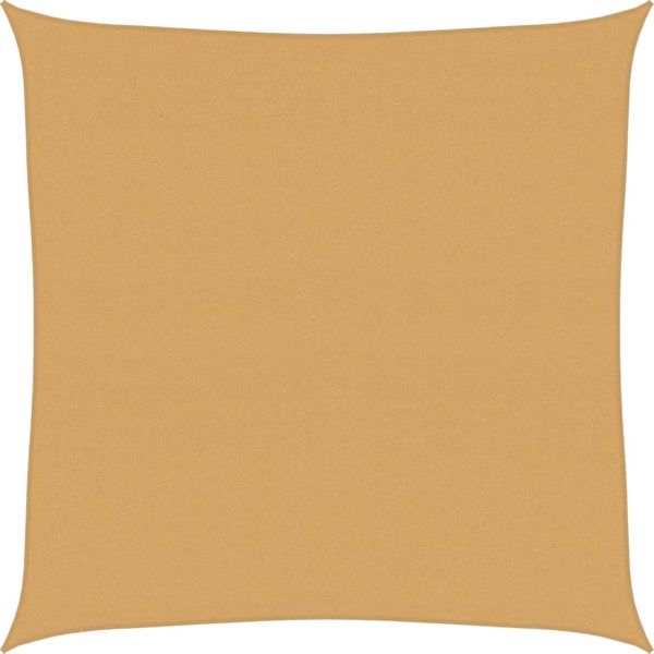 vidaXL Sonnensegel 160 g/m² Quadratisch Sandfarbe 7x7 m HDPE 4002027