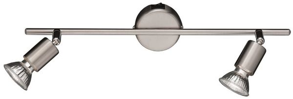 Wofi NINI 669 Wand & Deckenspot, 2x GU10, nickel-matt