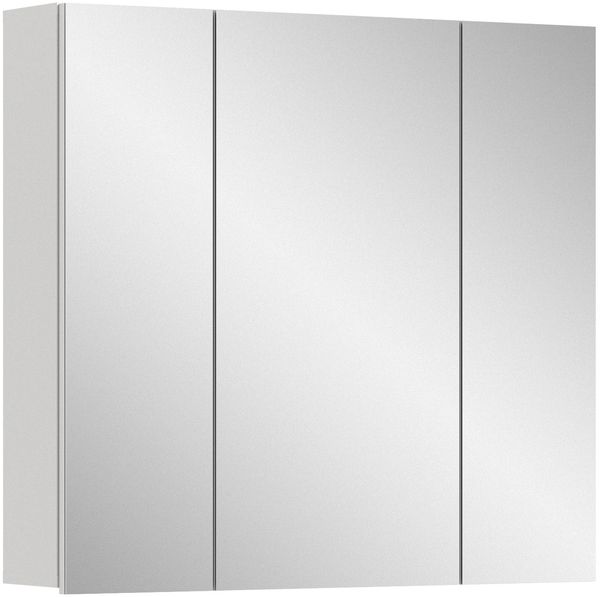 Xonox 'Vira II' Spiegelschrank, Holz weiß, 77 x 18 x 82 cm