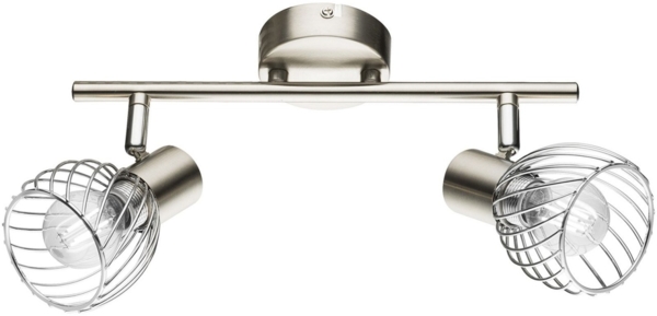 Deckenleuchte Wohnzimmer Flur Deckenlampe Deckenstrahler 2 Flammig 54809-2