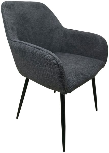 HTI-Living Albany Waffelstruktur Grau Armlehnenstuhl