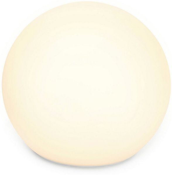 OTTO home LED Solarleuchte Orlaith, LED-Solar Kugelleuchte Ø 40 cm, RGB, Tageslichtsensor, LED fest integriert, RGB, Warmweiß, mit Erdspieß