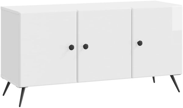 vidaXL TV-Schränk Hochglanz Weiß 99 x 34,5 x 50 cm Holzwerkstoff 895639
