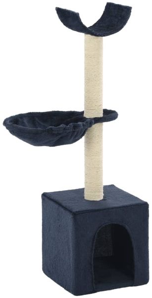 vidaXL Katzen-Kratzbaum mit Sisal-Kratzsäulen 105 cm Blau 170627