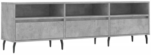 TV-Schrank, Lowboard TV Betongrau 150x30x44,5 cm Holzwerkstoff d6602e