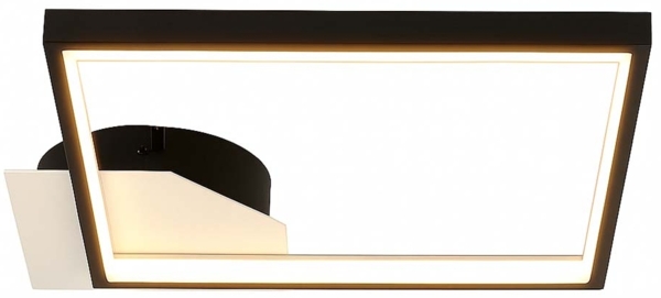 LED Deckenleuchte, Metall, schwarz, L 29 cm