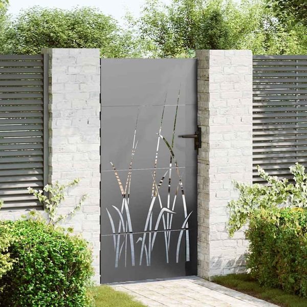 vidaXL Gartentor Schwarz 85 x 175 cm Pulverbeschichteter Stahl 42015867