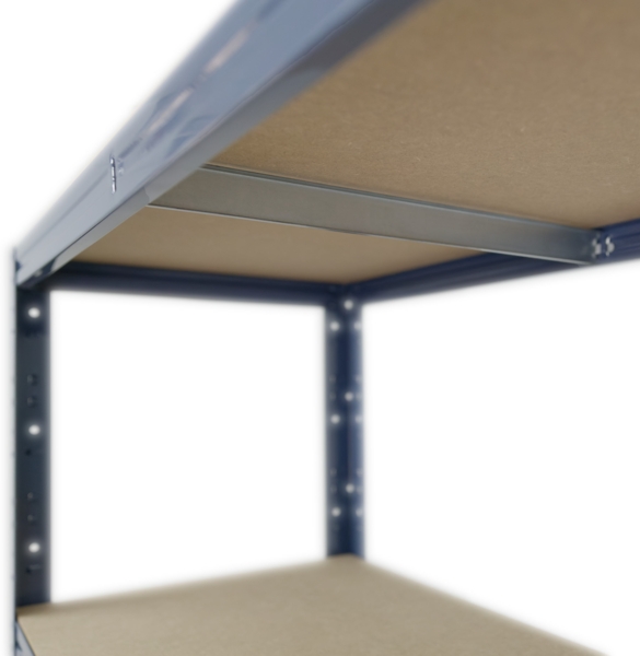 shelfplaza HOME 100x23x45 cm Schwerlastregal in blau mit 3 Böden und 175 kg Traglast pro Boden Bild 2