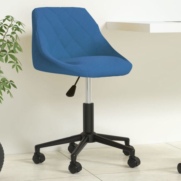 vidaXL Bürostuhl Drehbar Blau Samt [335488]