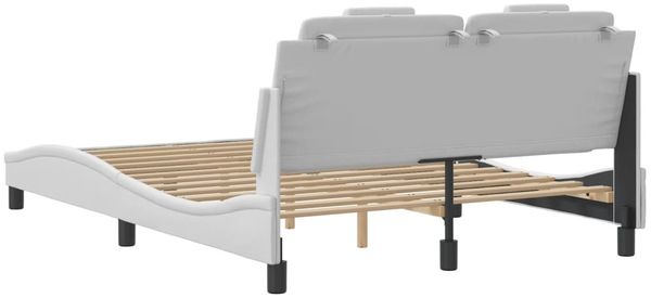 vidaXL Bettgestell "Viana" mit LED ohne Matratze Weiß 120x200 cm 3214009 Bild 10