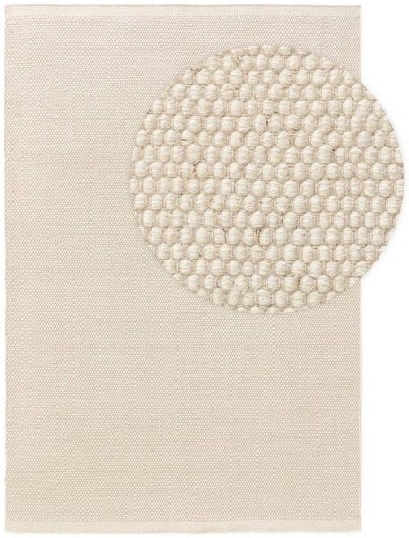 benuta Wollteppich Rocco, rechteckig, Höhe: 5 mm, Kunstfaser, Berber, Ethno-Style, Wohnzimmer