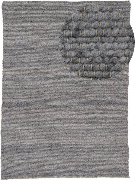 my home Wollteppich Passau Handwebteppich, rechteckig, Höhe: 10 mm, Naturfaser, Wolle, handgewebter Wendeteppich, Schlafzimmer, Wohnzimmer
