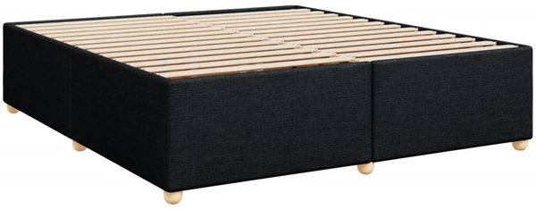 vidaXL Boxspringbett mit Matratze Schwarz 180x200 cm Stoff 3289068 Bild 8