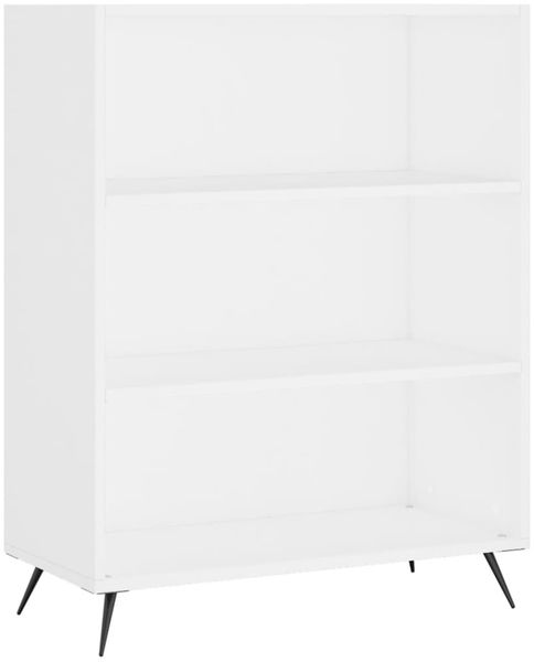 vidaXL Bücherregal Weiß 69,5x32,5x90 cm Holzwerkstoff 828332 Bild 2