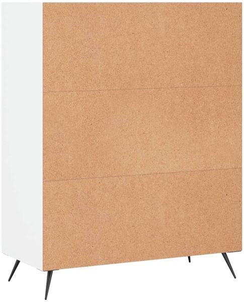 vidaXL Bücherregal Weiß 69,5x32,5x90 cm Holzwerkstoff 828332 Bild 6