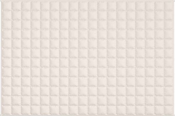 vidaXL Gewichtsdecke Stoff, 1 x Gewichtsdecke, Creme, 122x183 cm, Baumwolle, 9 kg Bild 3