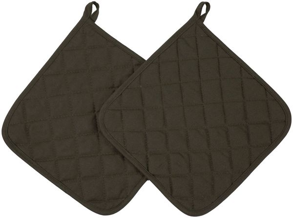 ZOLLNER Topflappen, (Set), 24 x 24 cm, 100% Baumwolle, Temperaturbeständig bis 100°C