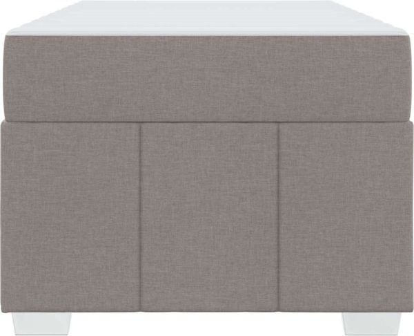 vidaXL Bettrahmen mit Matratze Taupe 80 x 200 cm Stoff 3398248 Bild 5