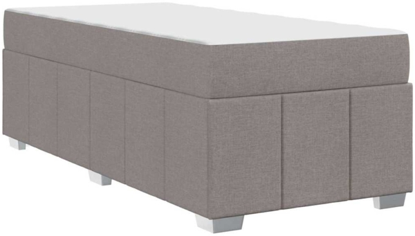vidaXL Bettrahmen mit Matratze Taupe 80 x 200 cm Stoff 3398248 Bild 7