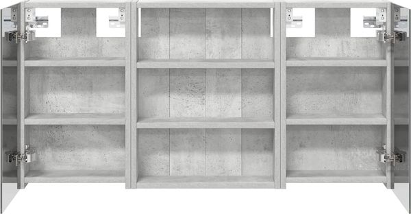 vidaXL Badezimmerschrank-Set 3 pcs 100 x 10,5 x 50 cm Holzwerkstoff 3403683 Bild 7