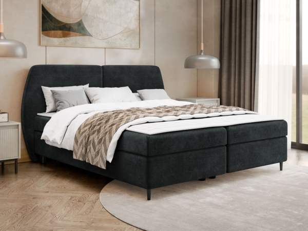 Boxspringbett Lymid (Farbe: Wave 17, Größe: 160x200)