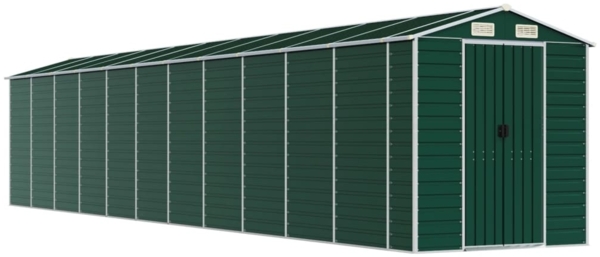 vidaXL Gerätehaus Grün 191x980x198 cm Verzinkter Stahl 3188241