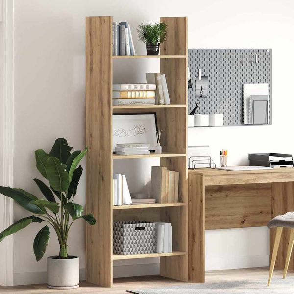 vidaXL Bücherregal Artisan-Eiche 60 x 35 x 180 cm Holzwerkstoff 875022
