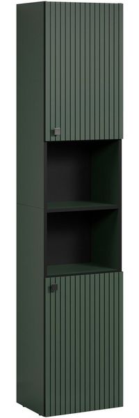 welltime Hochschrank Amrum (1-St) Breite 40cm, geräumiger Hochschrank Eiche Rillenoptik Badschrank