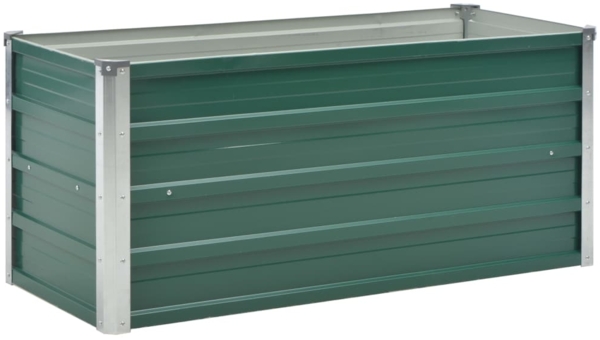 vidaXL Garten-Hochbeet Verzinkter Stahl 100x40x45 cm Grün 44855