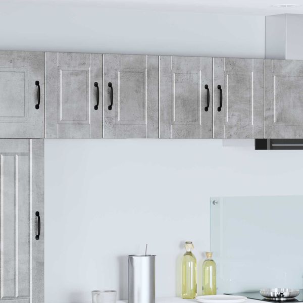 vidaXL Küchenschrank 2 pcs Beton Grau 60 x 31 x 40 cm Holzwerkstoff 885272