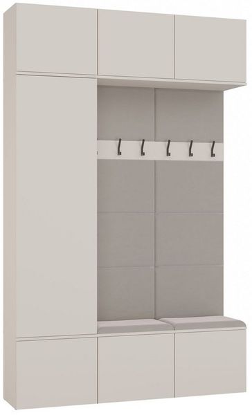 Raumhirsch Furniture Schuhschrank Garderobenschrank für Flur und Eingangsbereich (Kleiderschrank sowie Schuhschrank im SET) verschiedene Farben