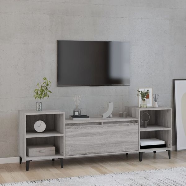vidaXL TV-Schrank Grau Sonoma 160 x 35 x 55 cm Holzwerkstoff [821202]