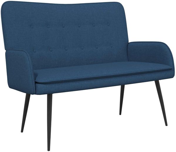 vidaXL 2-Sitzer Sofa Blau 115 x 61 x 87 cm Stoff 42028910 Bild 2