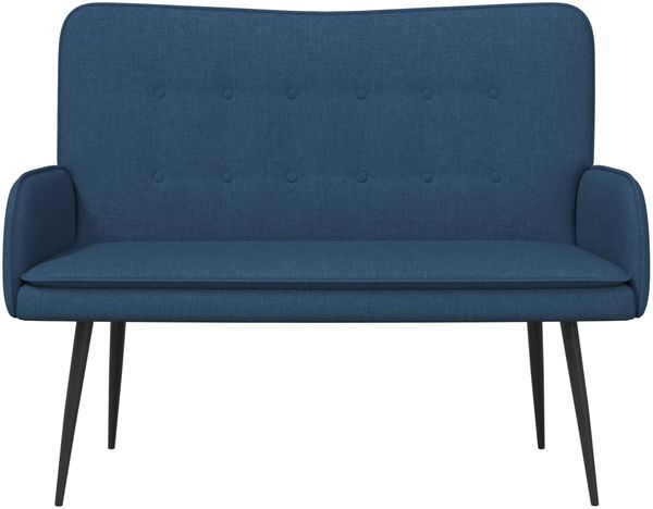 vidaXL 2-Sitzer Sofa Blau 115 x 61 x 87 cm Stoff 42028910 Bild 4
