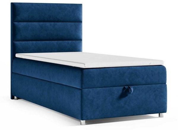 Best for Home Boxspringbett mit Bettkasten Trinity K-4 SINGLE Bonell-Matratze inkl. 7 cm Topper (Einzelbett, Polsterbett mit gepolstertes Kopfteil, Jugendbett, Kinderbett versch. Größen, 70x200 80x200 90x200 100x200 cm), verschiedene Liefermöglichkeite... Bild 4